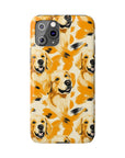 Golden Glitz 'n Glamour Woofwear Slim Phone Cases