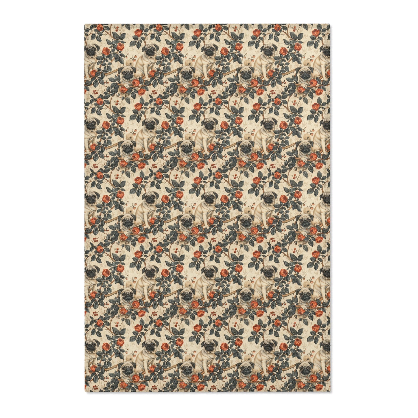 The Pug Elysium - Creamy Luxury Area Rug