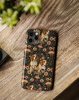 Beagle Blossom Bonanza Slim Phone Cases