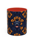 Royal Rottweiler Regalia Accent Coffee Mug