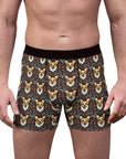 Floofy Corgi Blossom Blast Men's Boxer Briefs