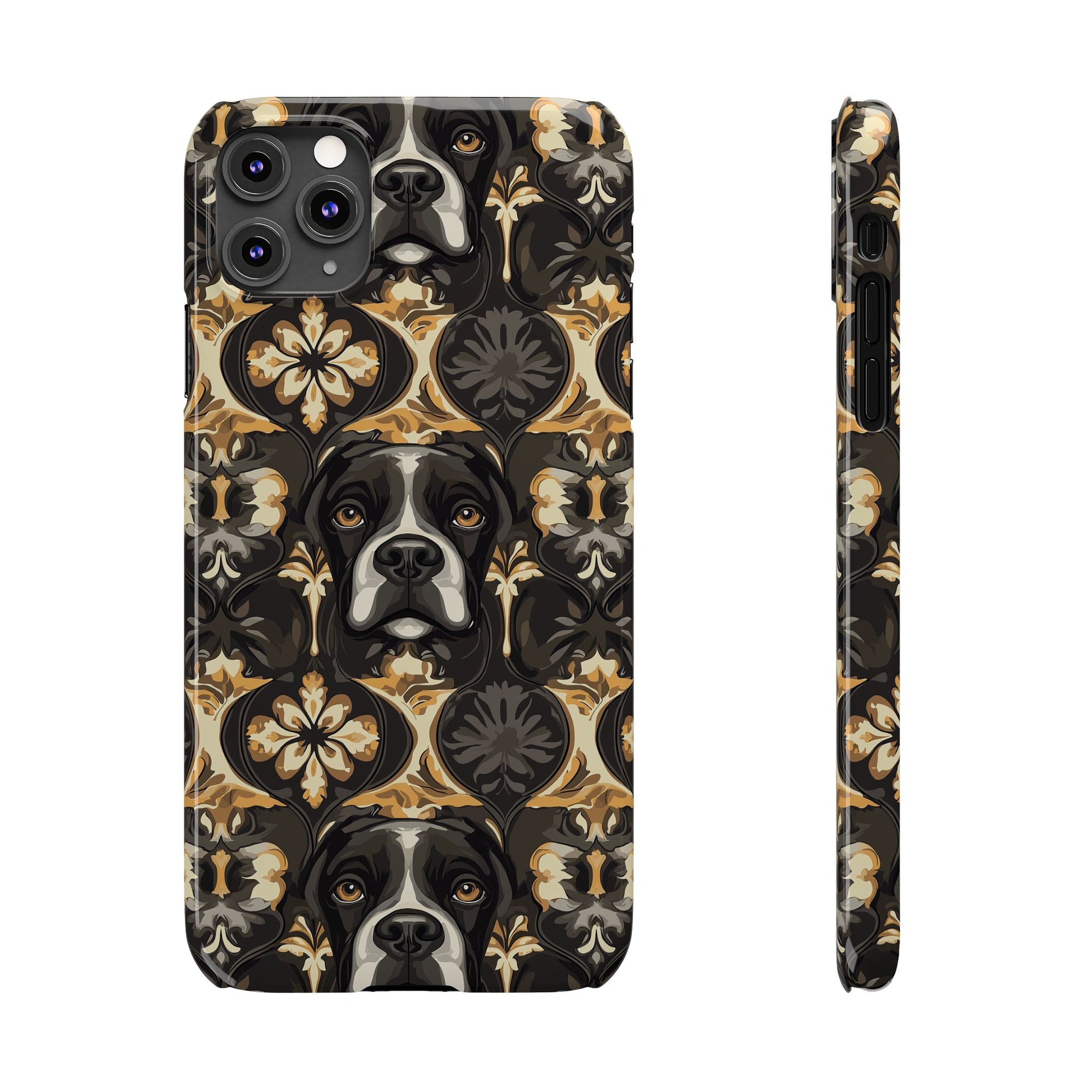 Manor Pup Boxer Royale Slim Phone Cases