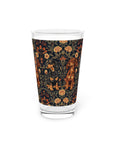 Dapper Dachshund Embroidery Elegance Pint Glass