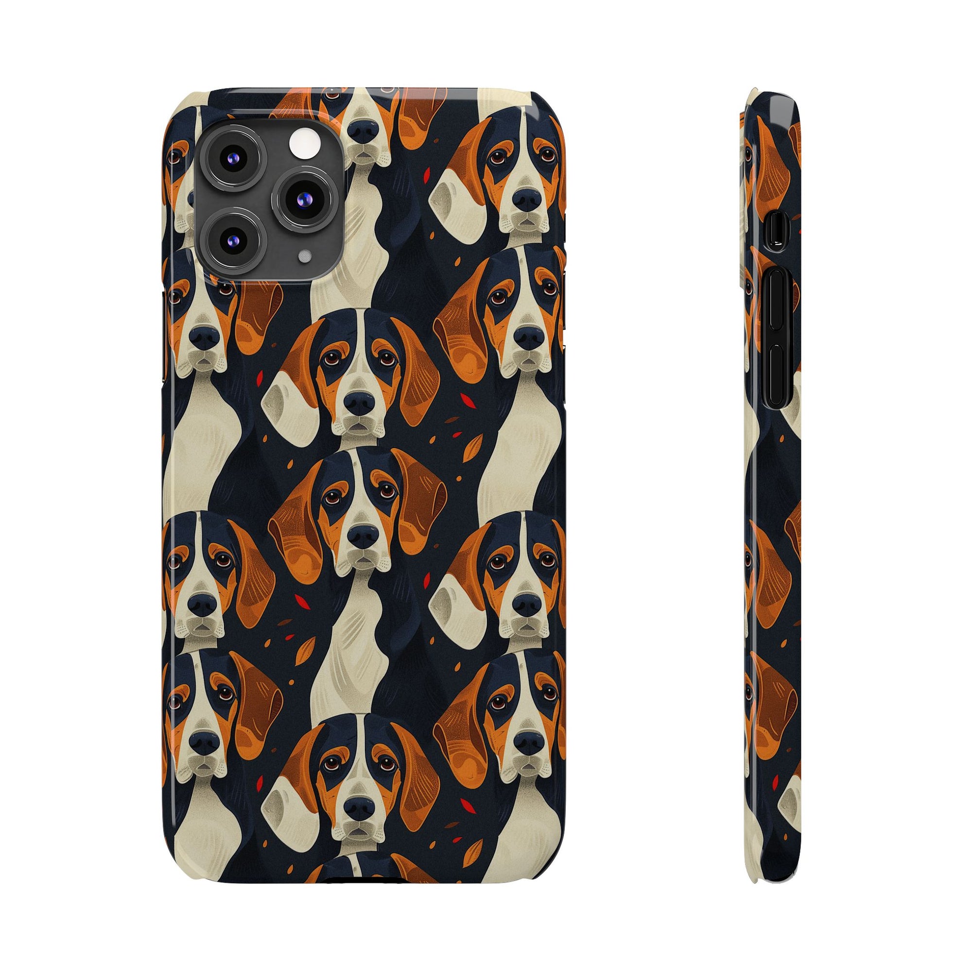 Beagle Glimmer Gaze Glamour Slim Phone Cases