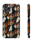 Beagle Glimmer Gaze Glamour Slim Phone Cases