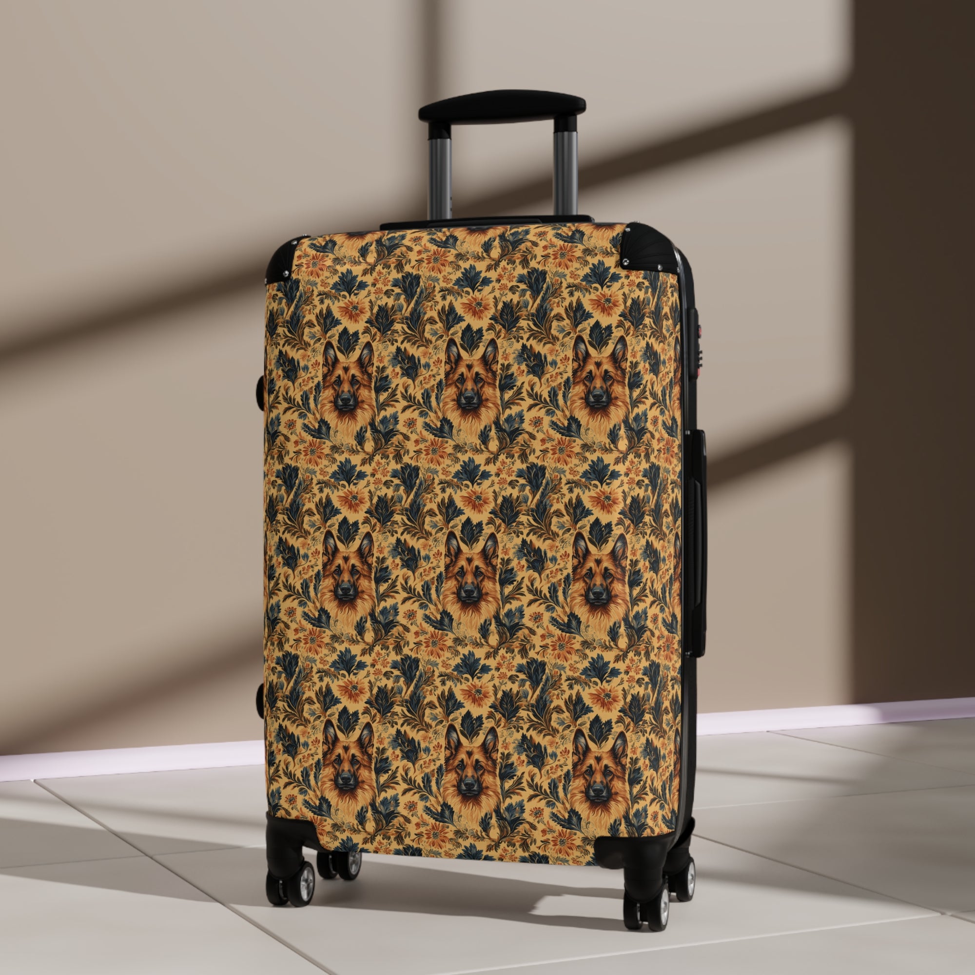 Autumnal German Shepherd Glamour Suitcase