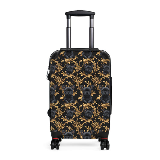 Regal Frenchie Noir Elegance Suitcase