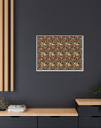 Blooming Pug Paradise Matte Canvas, Framed