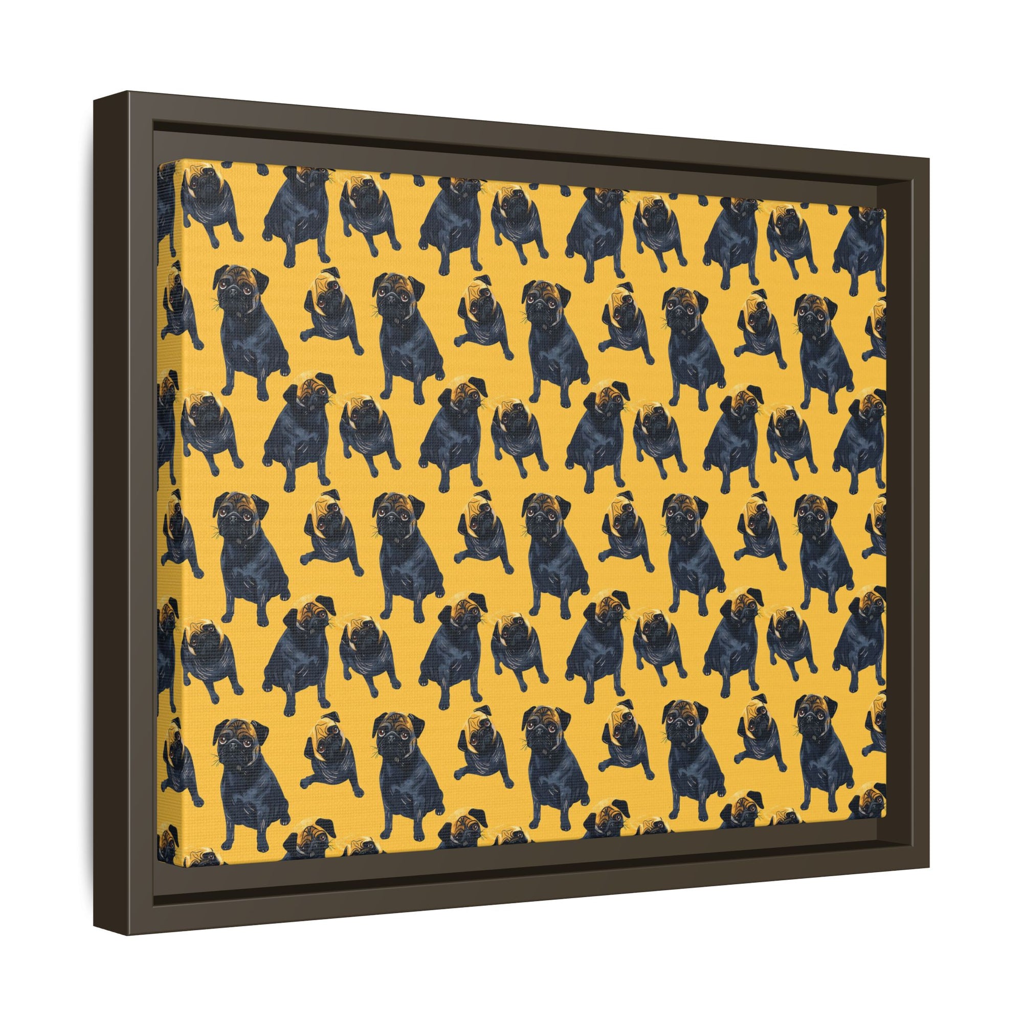 Puglet Posh Paradise Matte Canvas, Framed