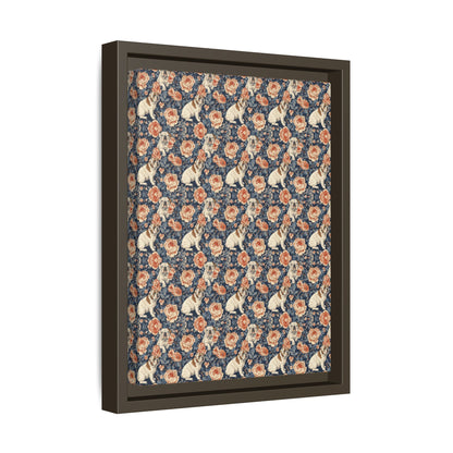 Blooming Bulldog Beauty Matte Canvas, Framed