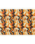 Golden Woof Abstract Glamour Cutting Board