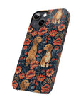 Floral Pawsome Dachsund Delight Slim Phone Cases