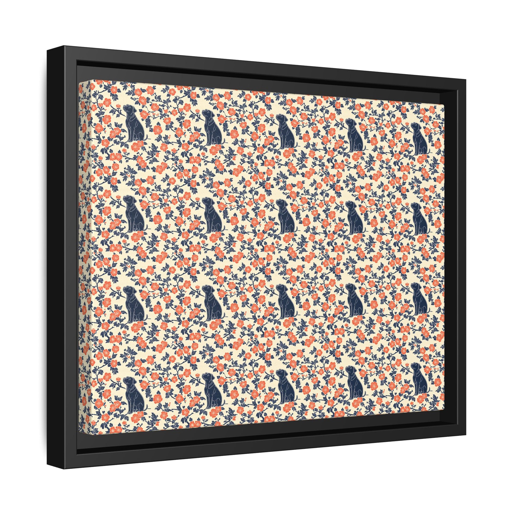 Bloomiful Lab Bouquet Matte Canvas, Framed