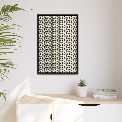 Puggie Pout Perfection Matte Canvas, Framed