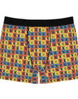 Frenchie Pop Art Pawfection Grid Men's Boxer Briefs