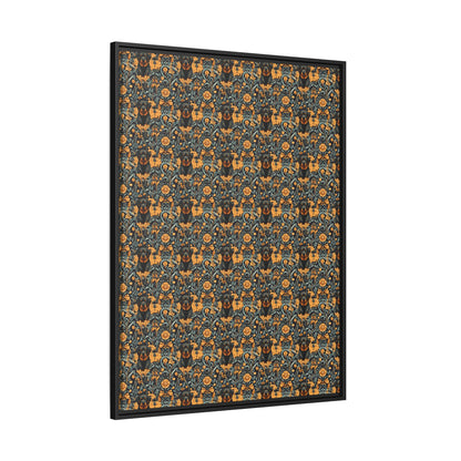 Ruffle Rottie Glamourific Matte Canvas, Framed