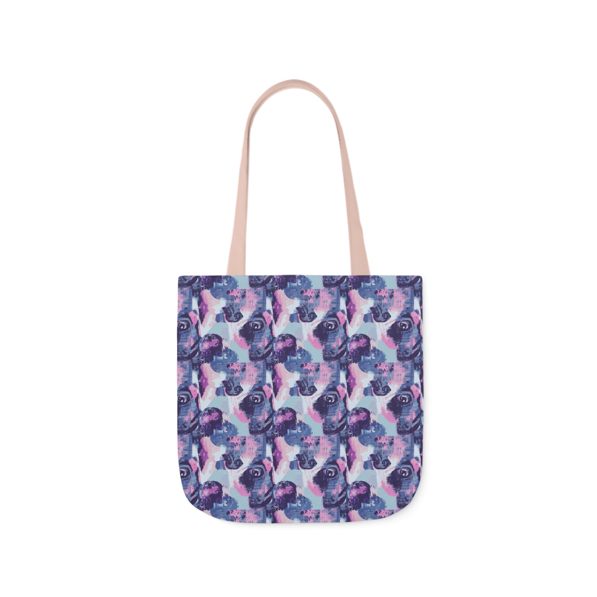 Funky Geometric Boxerista Canvas Tote Bag