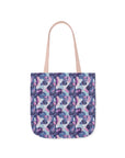 Funky Geometric Boxerista Canvas Tote Bag