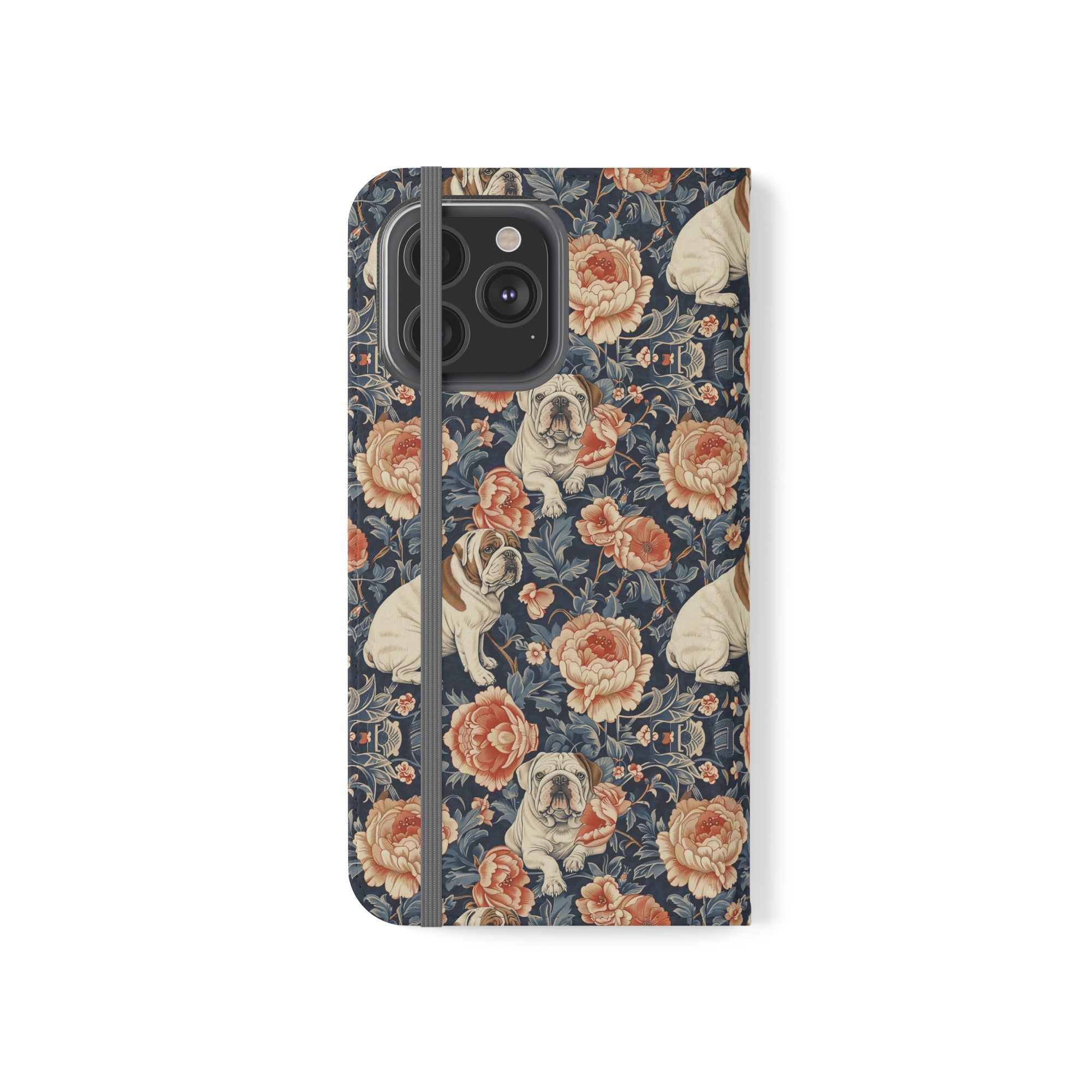 Blooming Bulldog Beauty Flip Cases