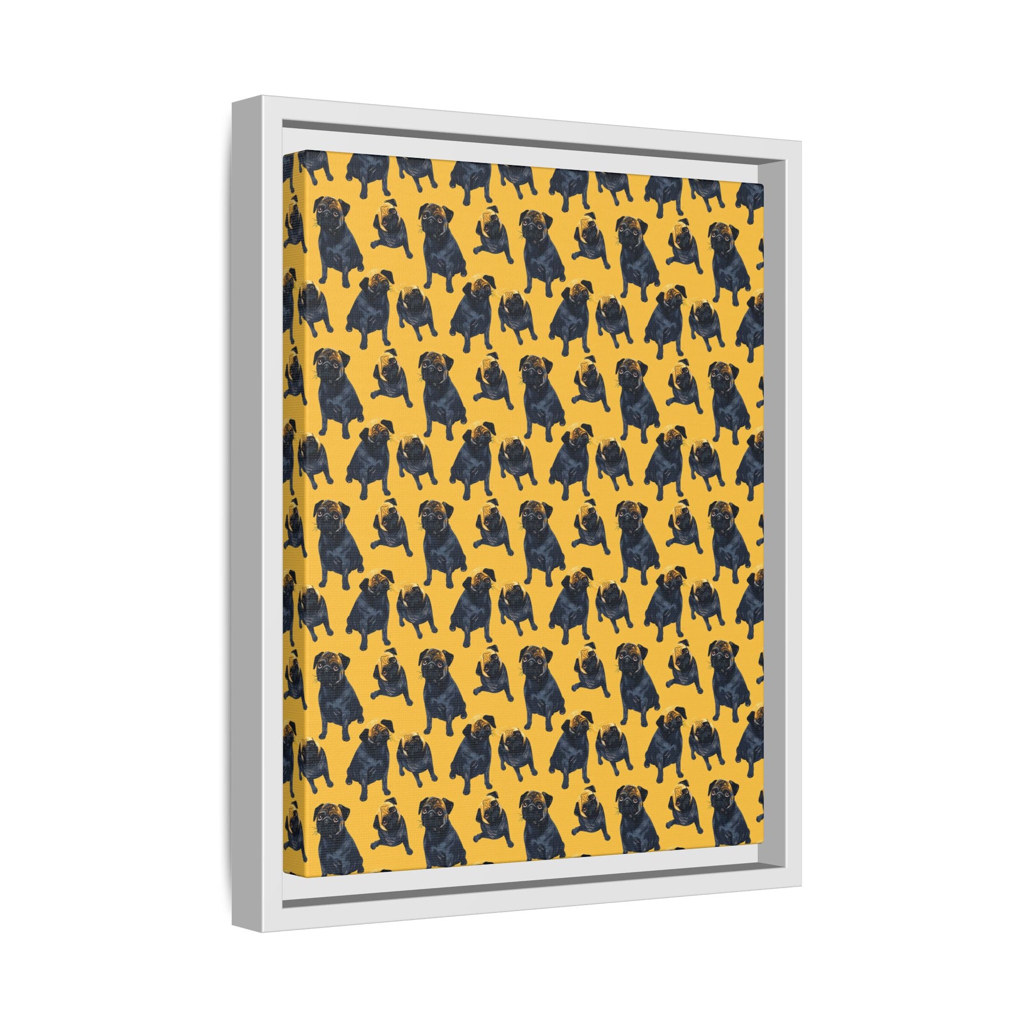 Puglet Posh Paradise Matte Canvas, Framed