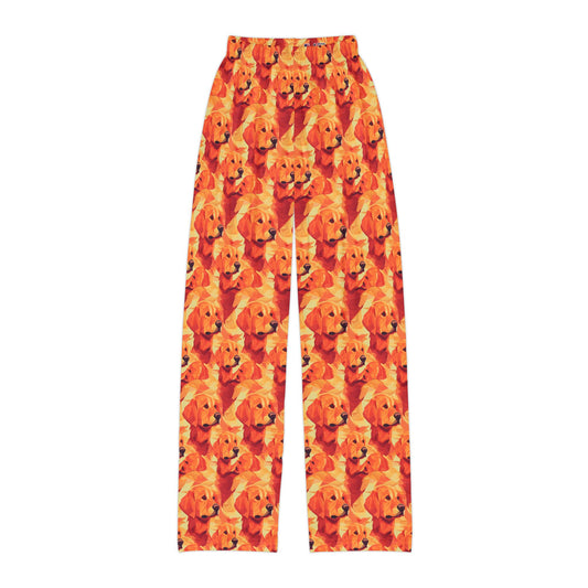 Golden Glamour Paws Kids Pajama Pants