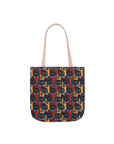 Chic Canine Checkmate - Frenchie Edition Canvas Tote Bag