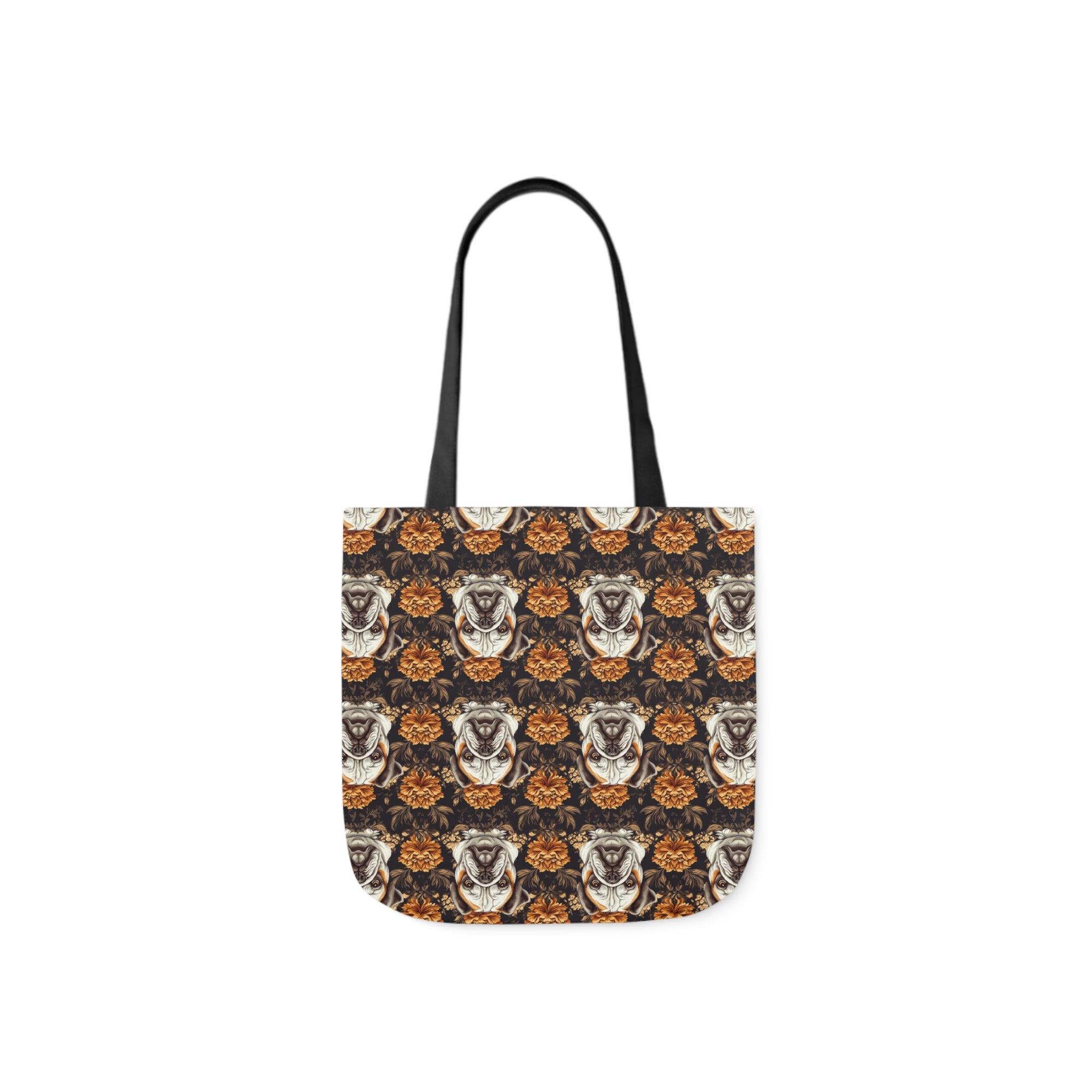 Bloomingly Bulldogistic Bouquet Canvas Tote Bag