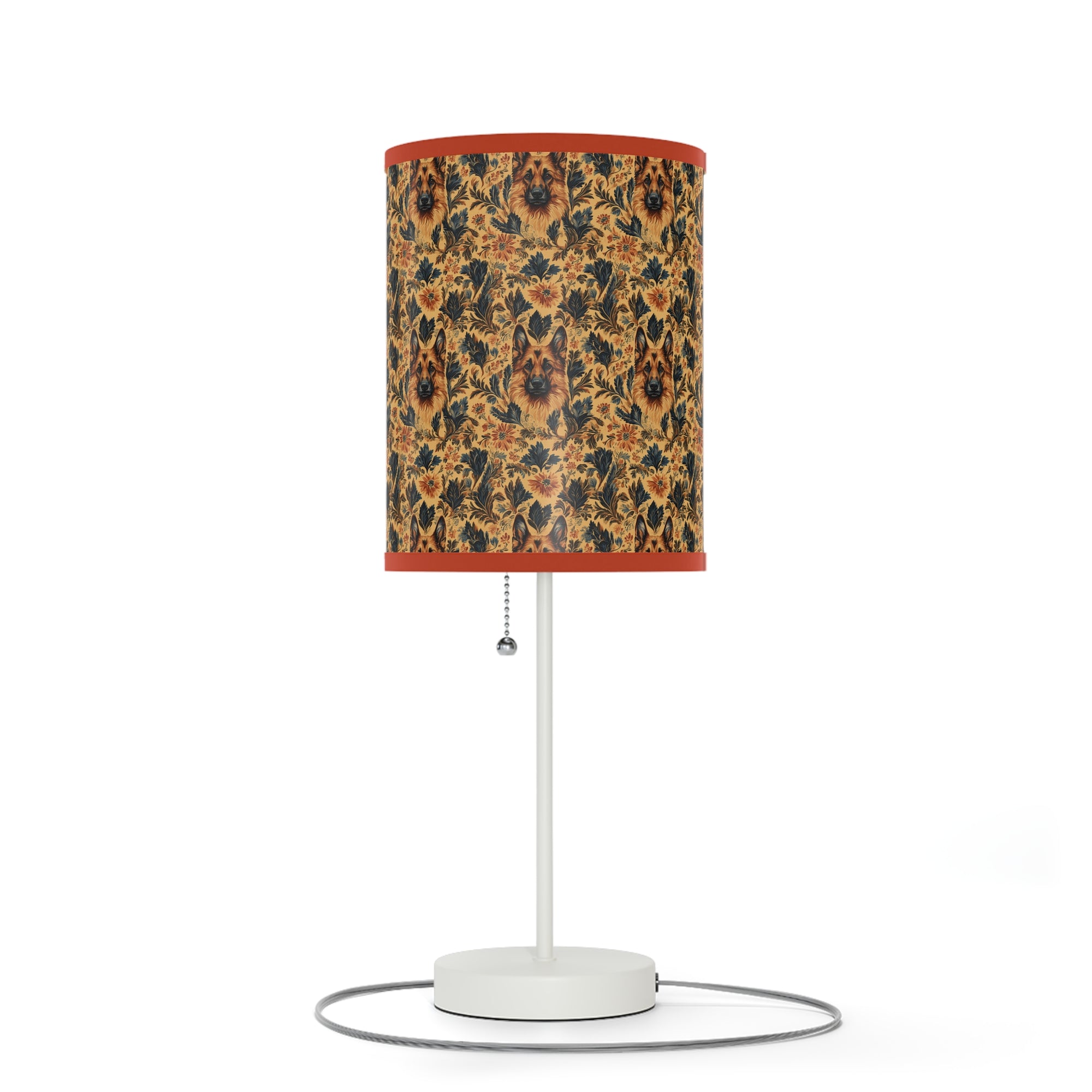 Autumnal German Shepherd Glamour Lamp on a Stand