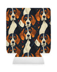 Beagle Glimmer Gaze Glamour Can Cooler Sleeve