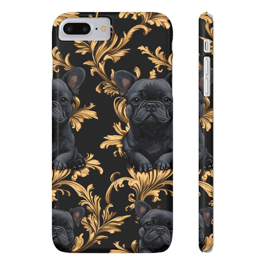 Regal Frenchie Noir Elegance Slim Phone Cases