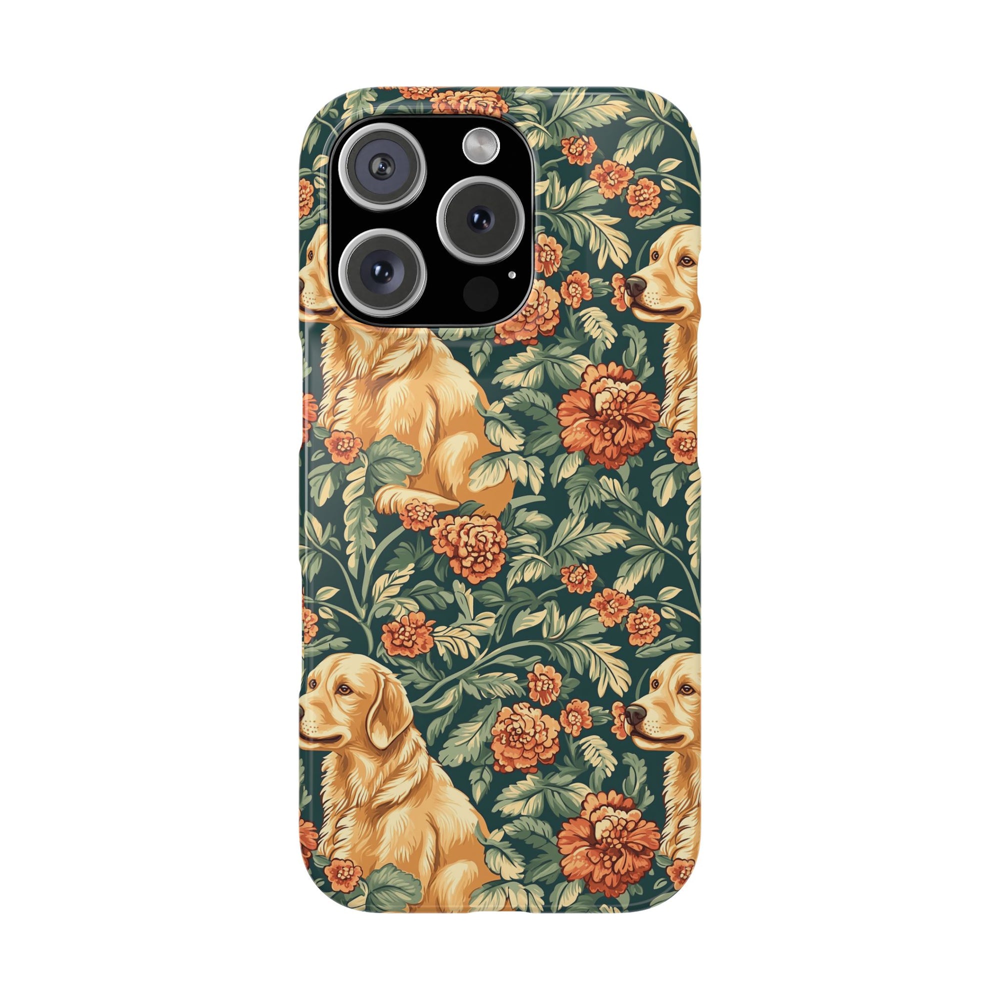 Blooming Goldie Glam Slim Phone Cases