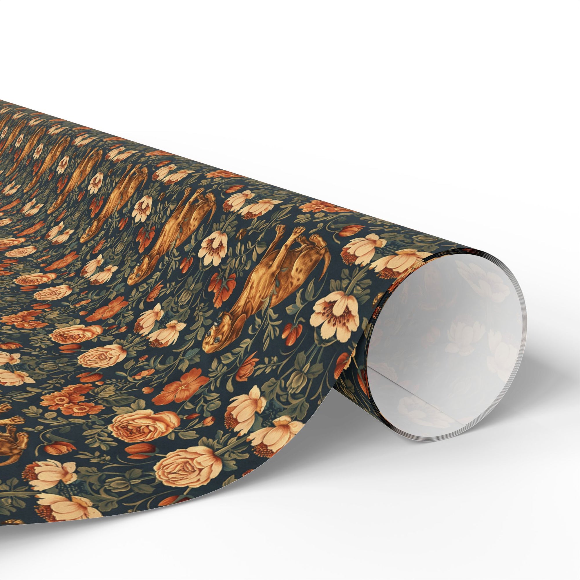 Dazzling Dachsund Blossoms &amp; Foliage Wrapping Paper