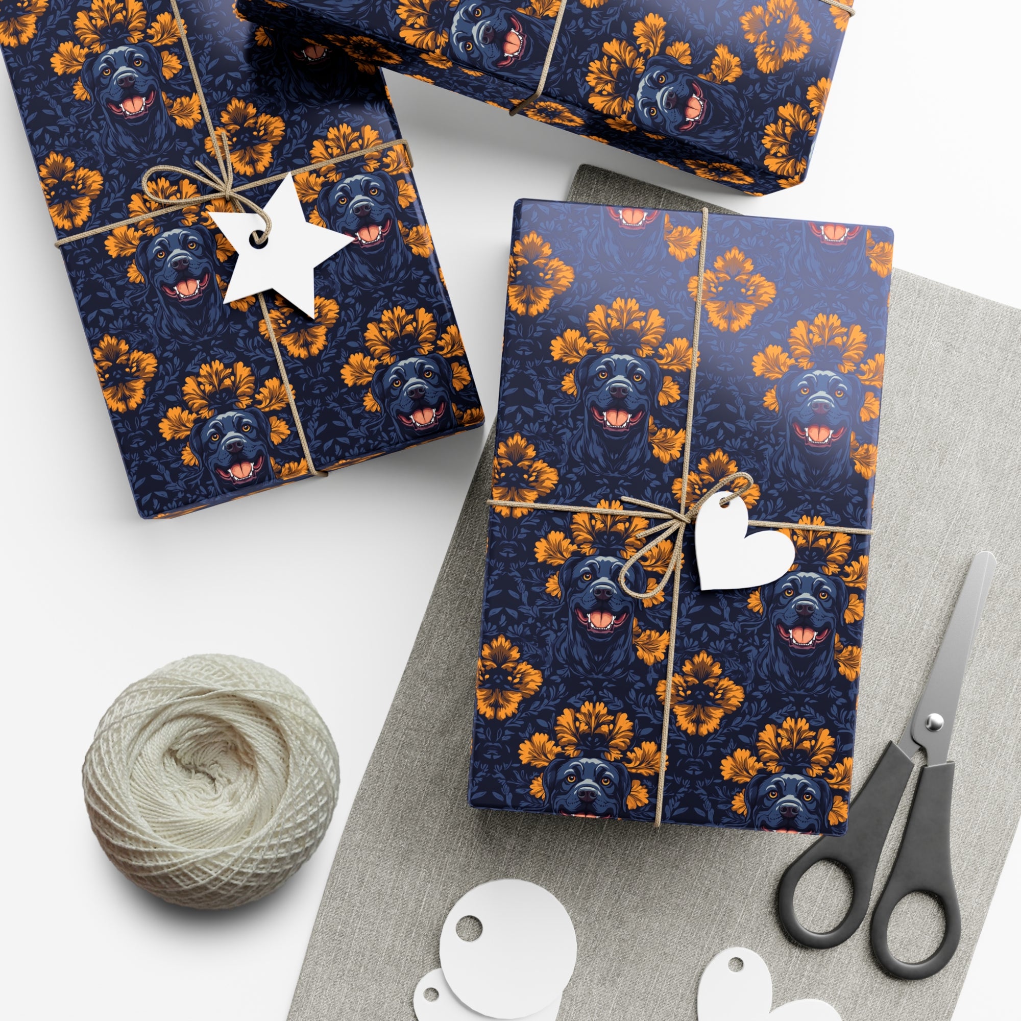 Royal Rottweiler Regalia Gift Wrap Papers