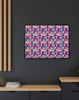 Dazzling Bulldog Chic Matte Canvas, Framed