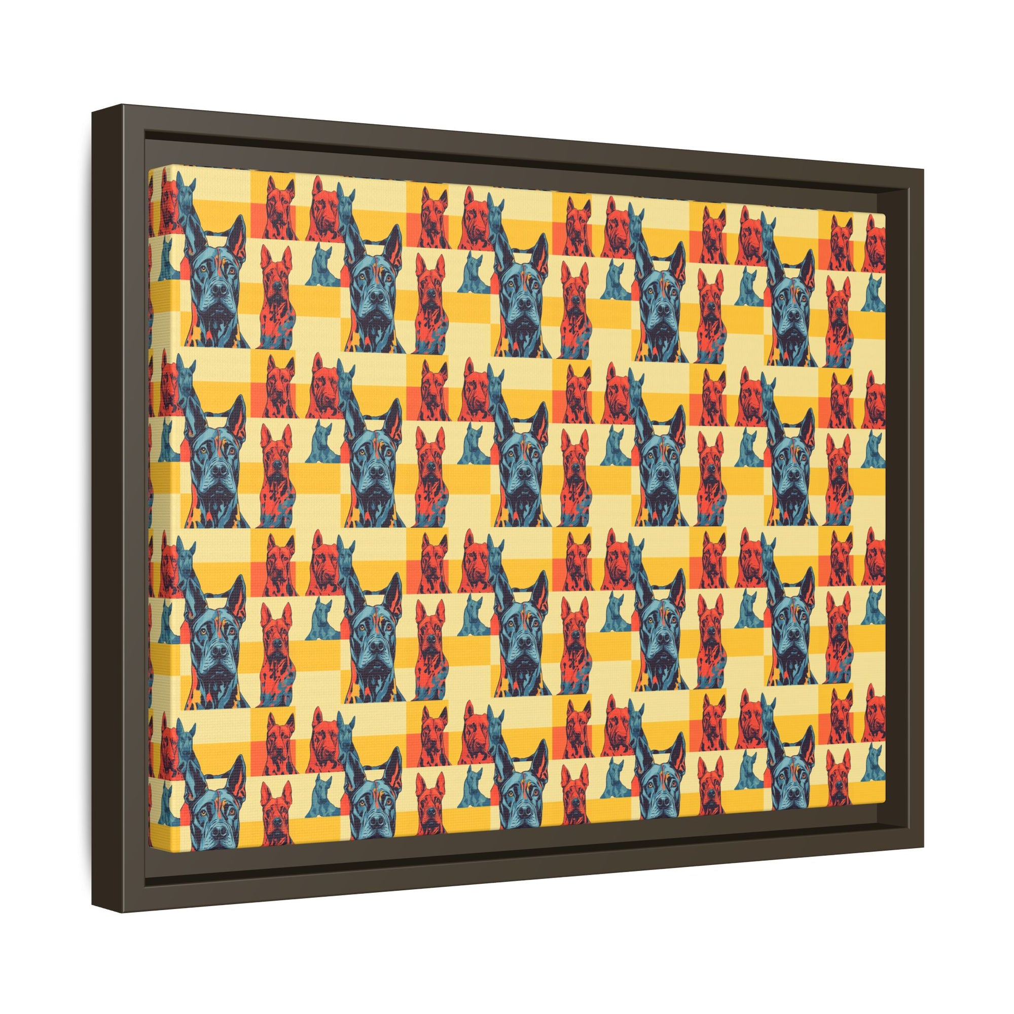 Dane-tastic Marvelous Mutt Mode Matte Canvas, Framed