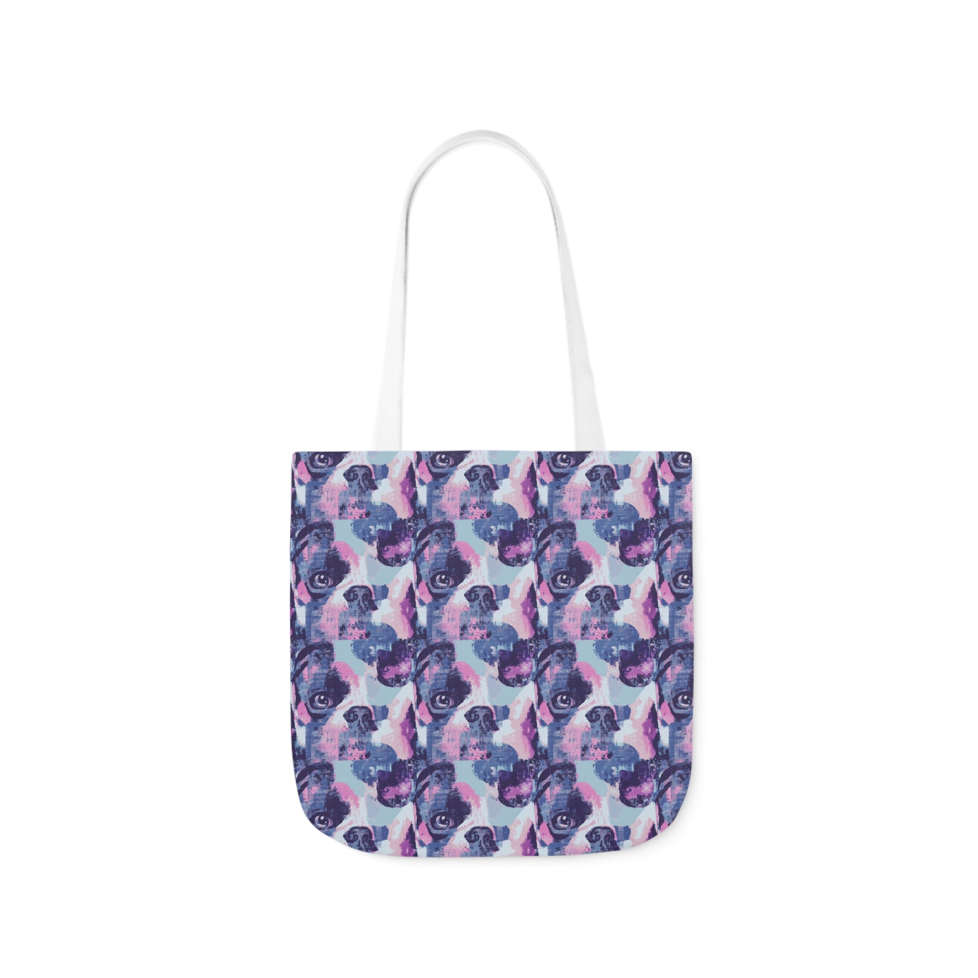 Funky Geometric Boxerista Canvas Tote Bag