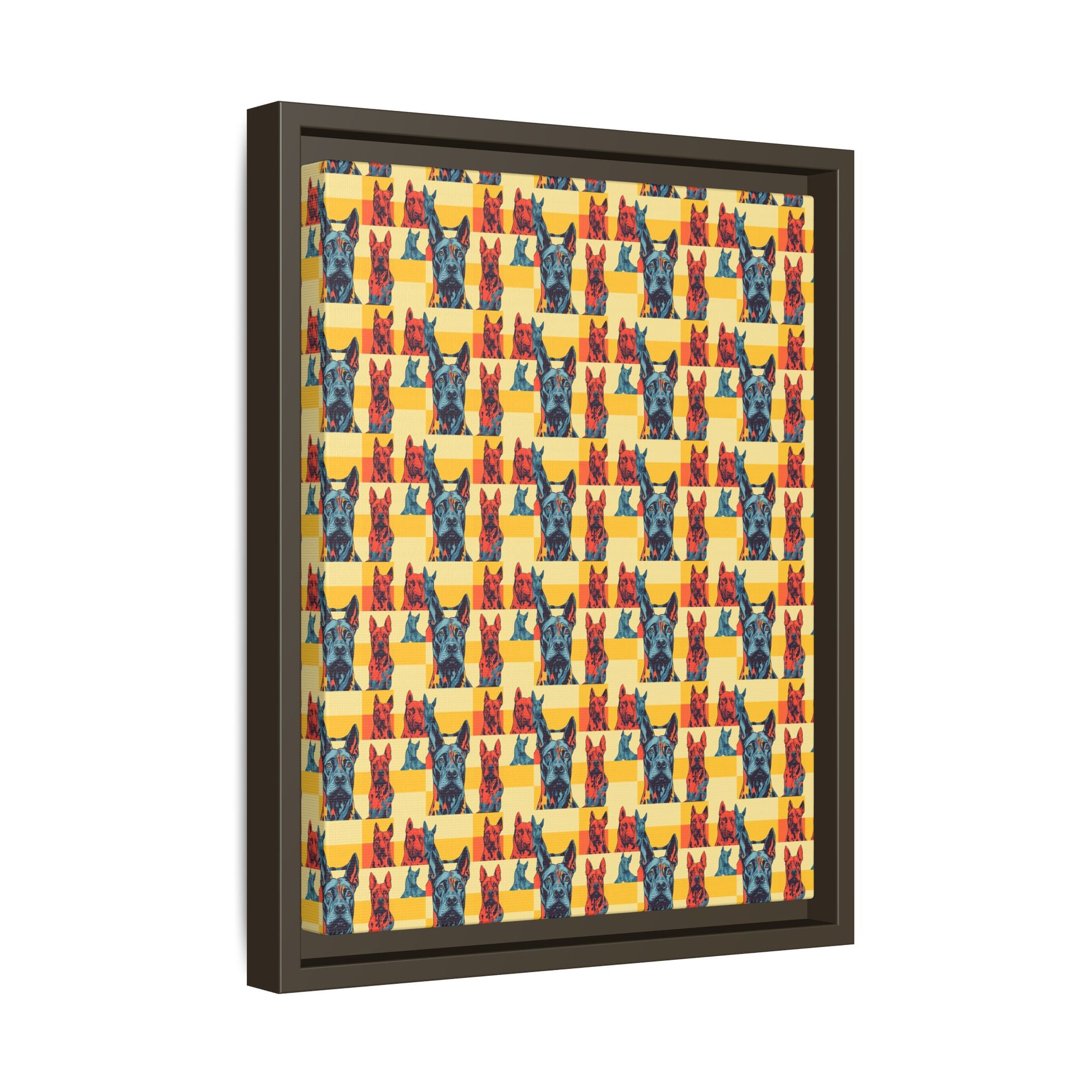 Dane-tastic Marvelous Mutt Mode Matte Canvas, Framed