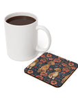 Floral Pawsome Dachsund Delight Cork Back Coaster