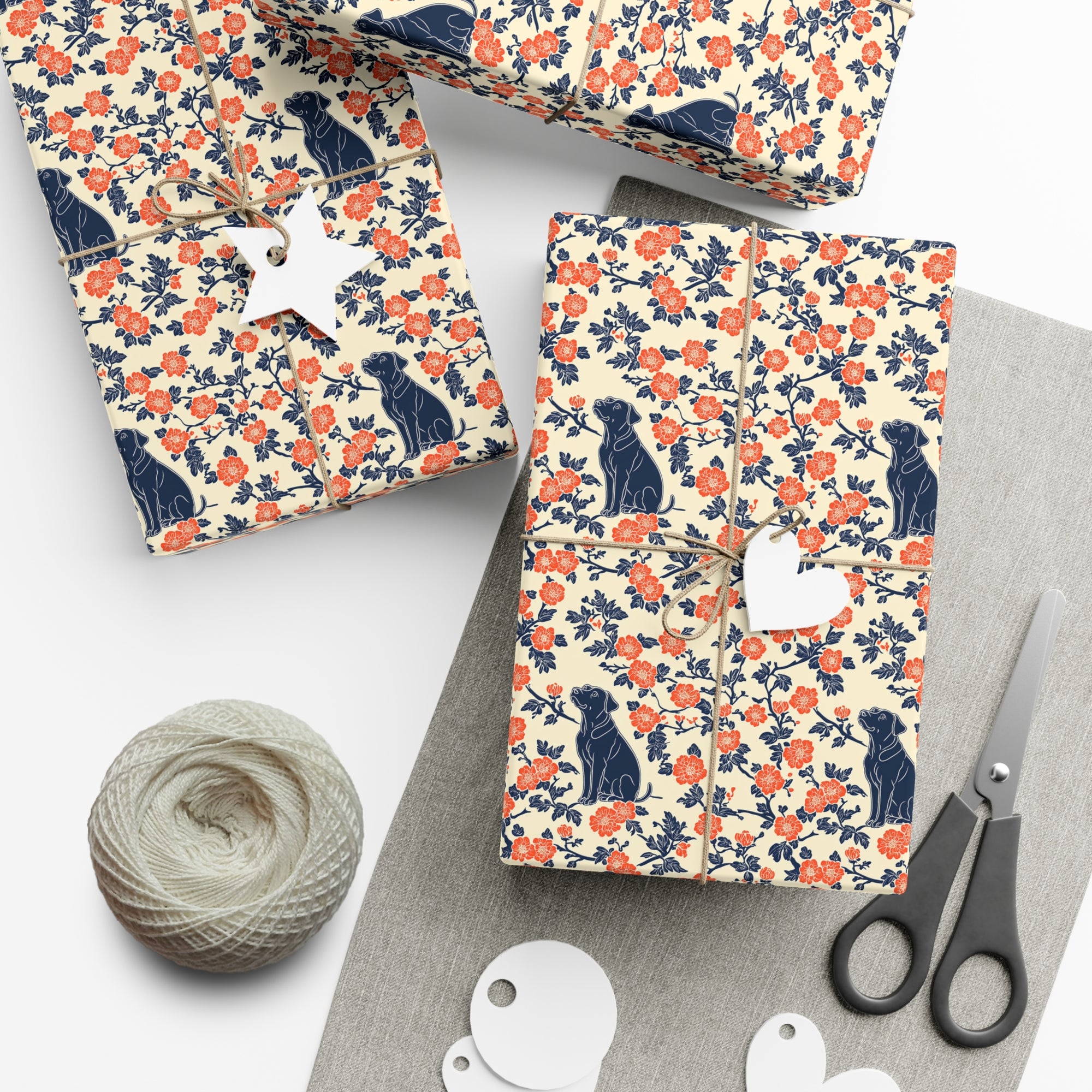 Bloomiful Lab Bouquet Gift Wrap Papers