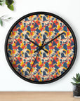 Bloom Pup Frenchietastic Splatter Wall Clock