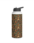 Labrador Lush Pooch Tapestry Stainless Steel Water Bottle