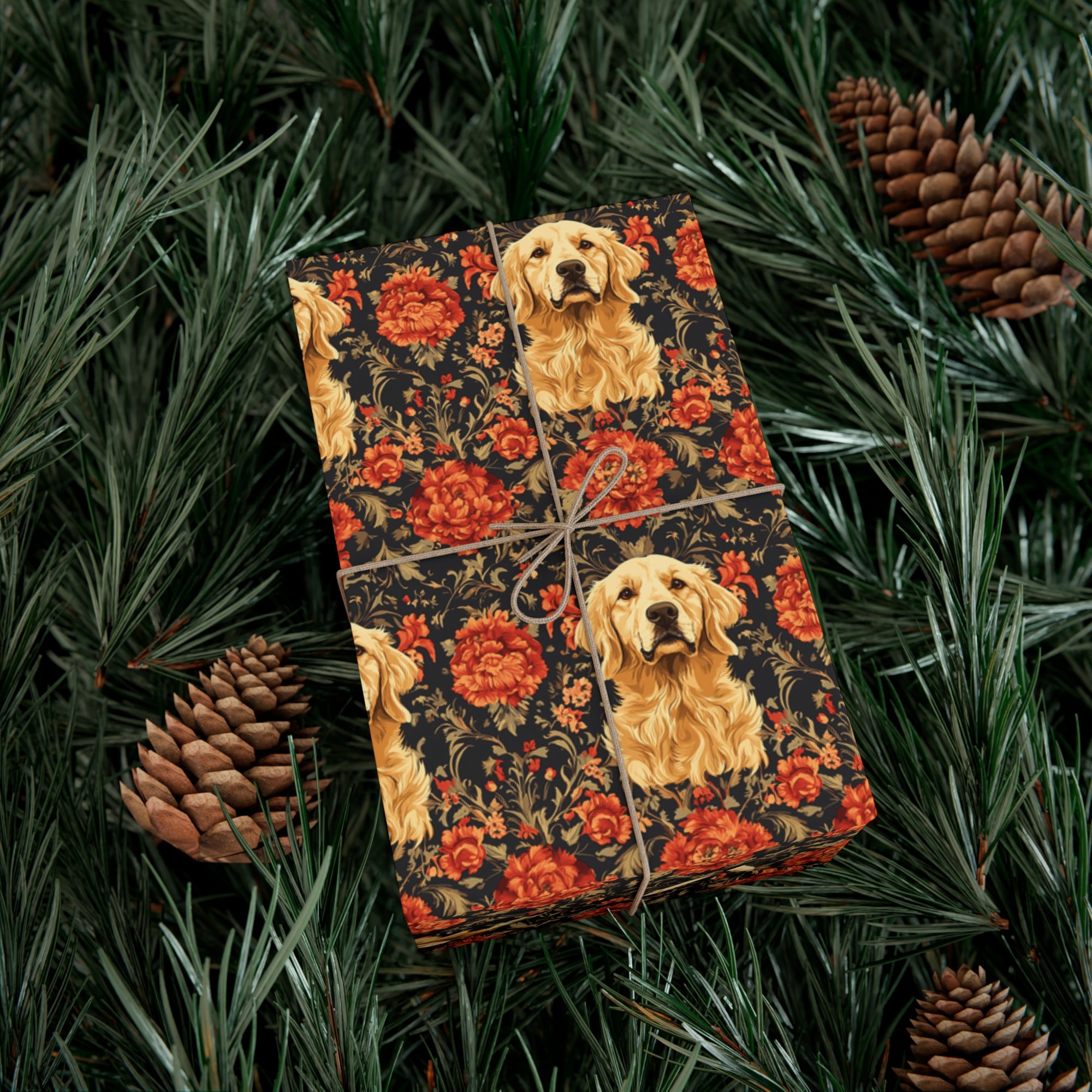 Golden Pawsatronic Tapestry Gift Wrap Papers