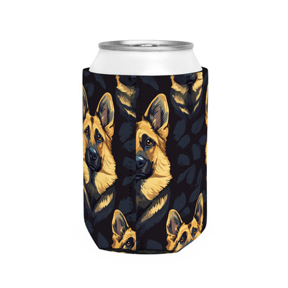 Majestic Hound Couture: German Shepherd LuxeBlend Can Cooler Sleeve