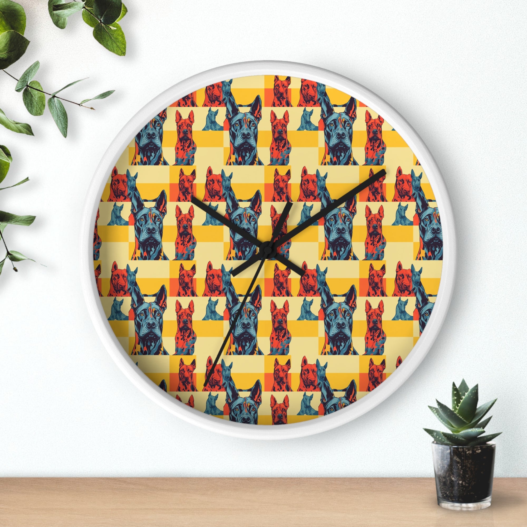 Dane-tastic Marvelous Mutt Mode Wall Clock