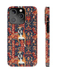 Boxer Blossom Tapestry Delight Slim Phone Cases