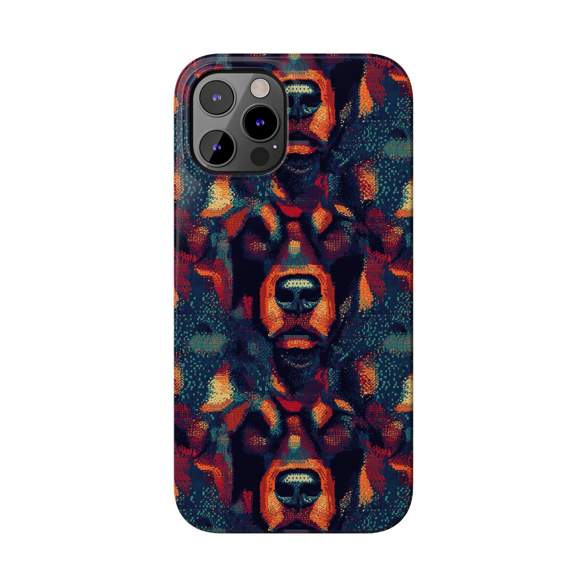 Rustic Rottie Charm Slim Phone Cases