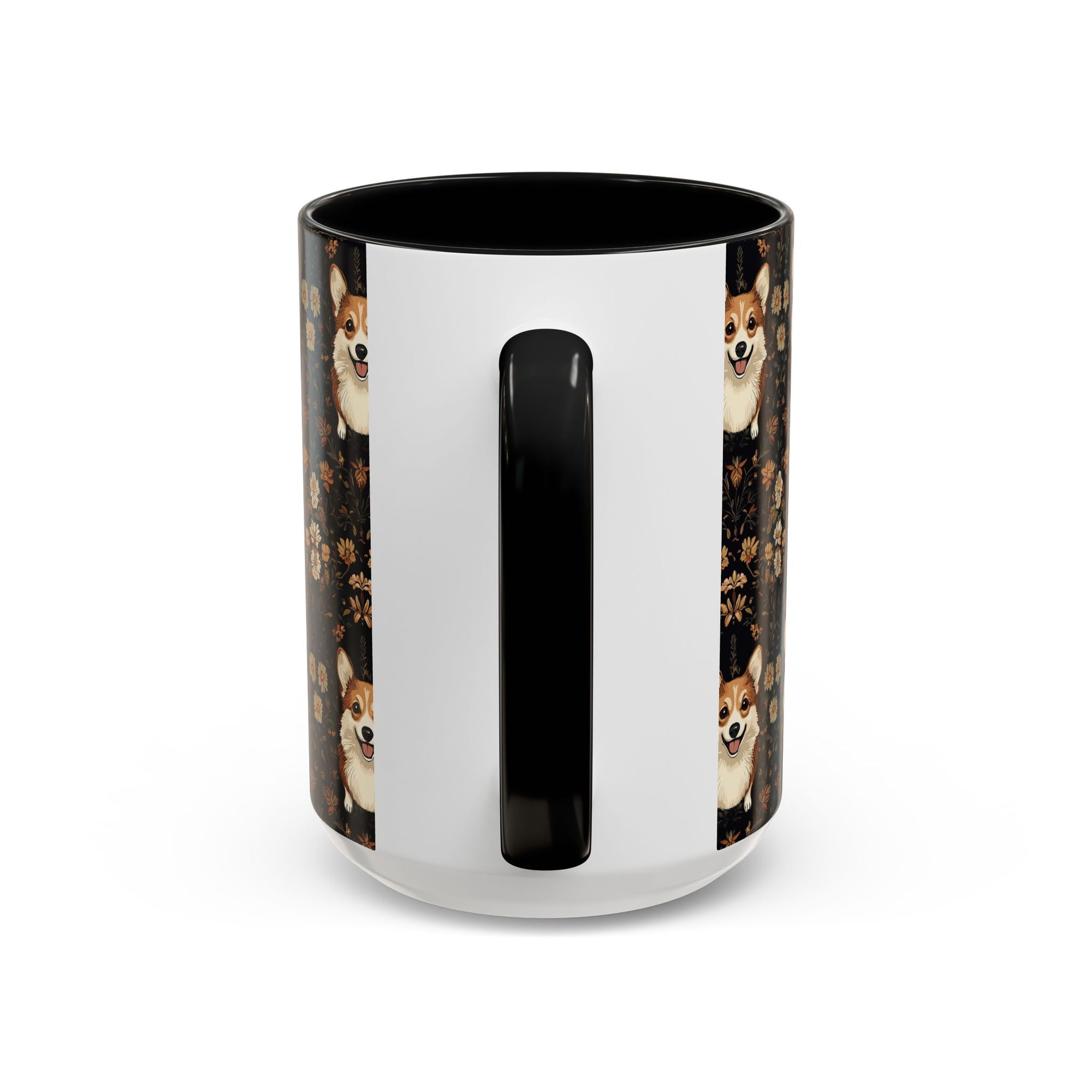 Nighttime Corgi Glow Stride Accent Coffee Mug