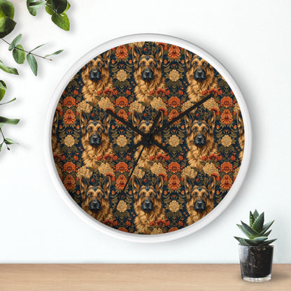 WhimsiWooly Shepherd Spritz Wall Clock