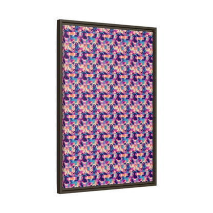 Dazzling Bulldog Chic Matte Canvas, Framed