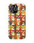 Corgi Chic Popart Pup Slim Phone Cases